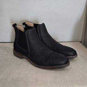 Florsheim Mens Chalet Chelsea Boot Size 10 Black Leather